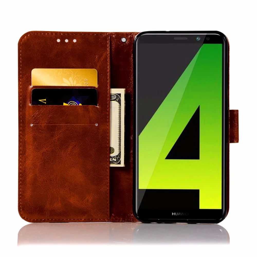 Модный кожаный чехол кошелек для Huawei Maimang 6 телефона с подставкой Mate 10 Lite Honor 9i Nova 2i