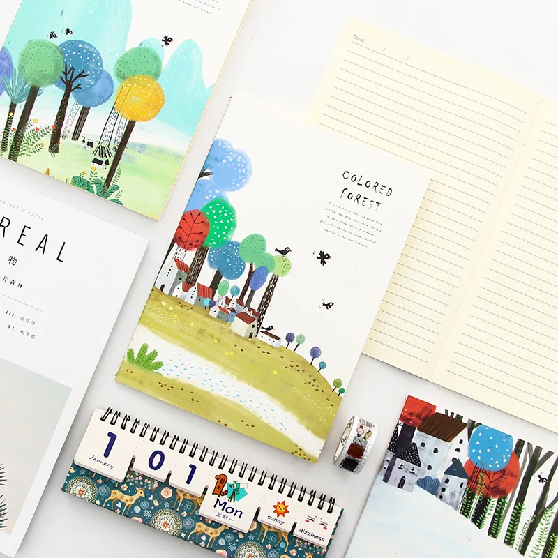 Kawaii планировщик блокнот простой мультфильм B5 дневник Книга письмо пуля заметки