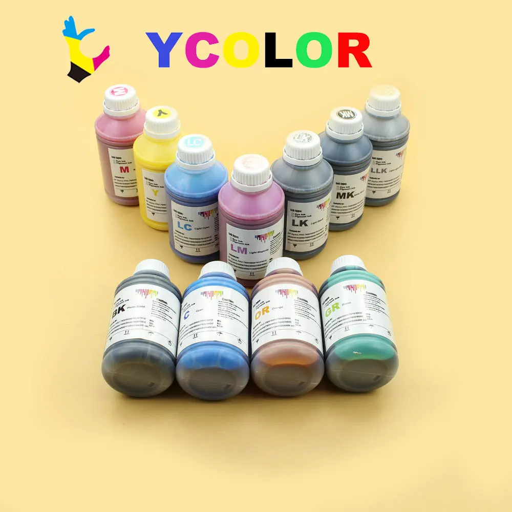 DGYCJLFP 500 мл универсальные красящие чернила для Epson Stylus Pro 4900 4910 7900 9900 7910 9910