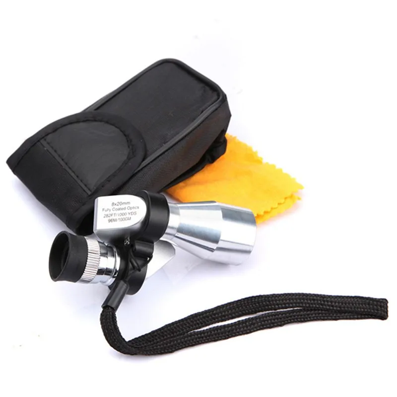 Карманный Монокуляр 8x20 зум портативный мини телескоп охотничий высокое качество