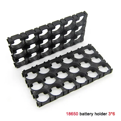18 cell 3x6 18650 Держатель для аккумулятора пластиковый кронштейн цилиндрический держатель для батареи 18650 литий-ионный защитный антивибрационный чехол 18650 Чехол Коробка - Цвет: 18 cell 3x6