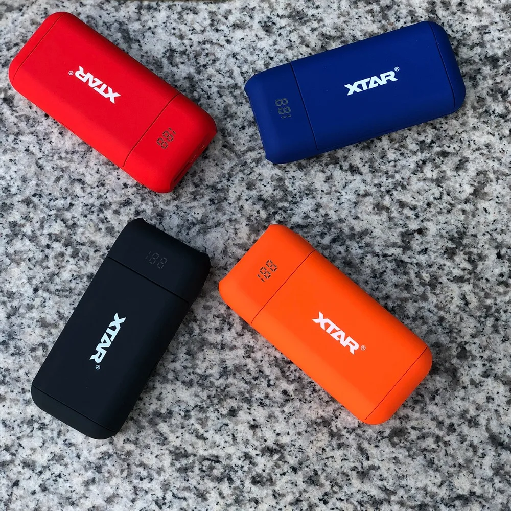 XTAR PB2 светодиодный USB относится к 3,6 В/3,7 в незащищенным литий-ионным/IMR/INR/ICR 18650 аккумуляторам портативное зарядное устройство с функцией power Bank