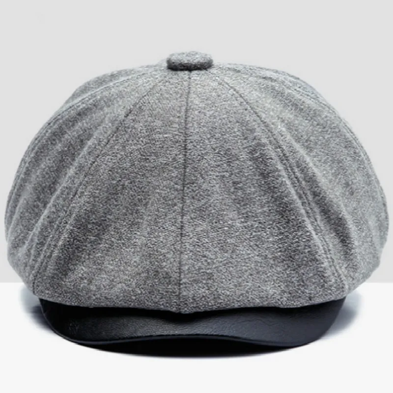 Шерстяной берет высокого качества шапка для пожилых мужчин Толстая Женская