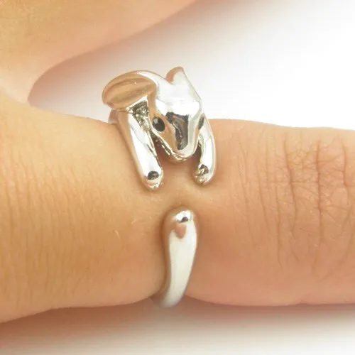 Женское винтажное Латунное изящное кольцо в виде кролика|knuckle ring|ring rabbitring knuckle |