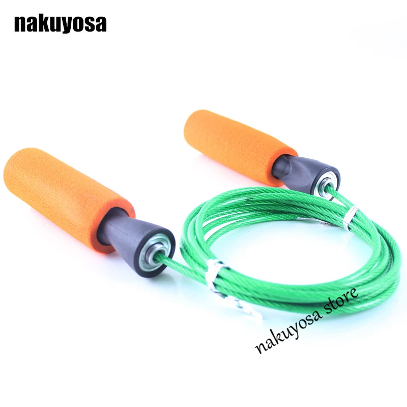 Сменный трос со сменной губчатой ручкой скоростной скакалка разные цвета