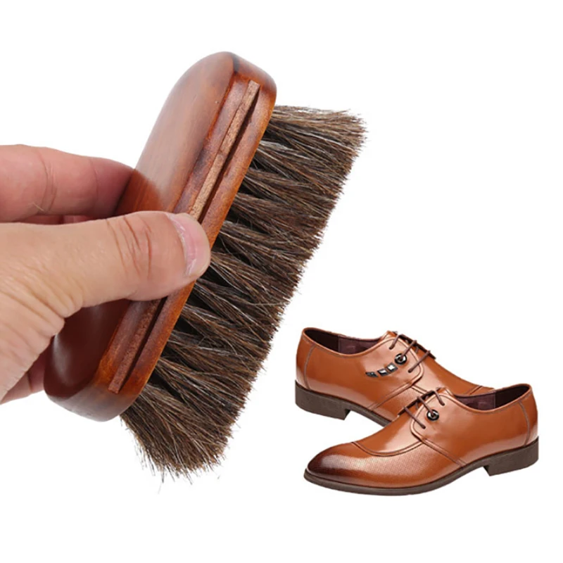 

Horsehair Shoe Brushes with Horse Hair Bristles for Boots Shoes Leather Care Cleaning Brush For Suede Nubuck Boot JJJQJ27