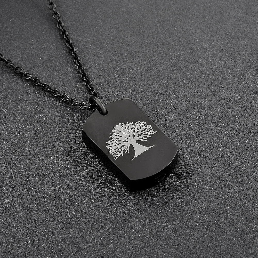 IJD9801 2017 г. Новое поступление бирка из нержавеющей стали 316L с изображением дерева