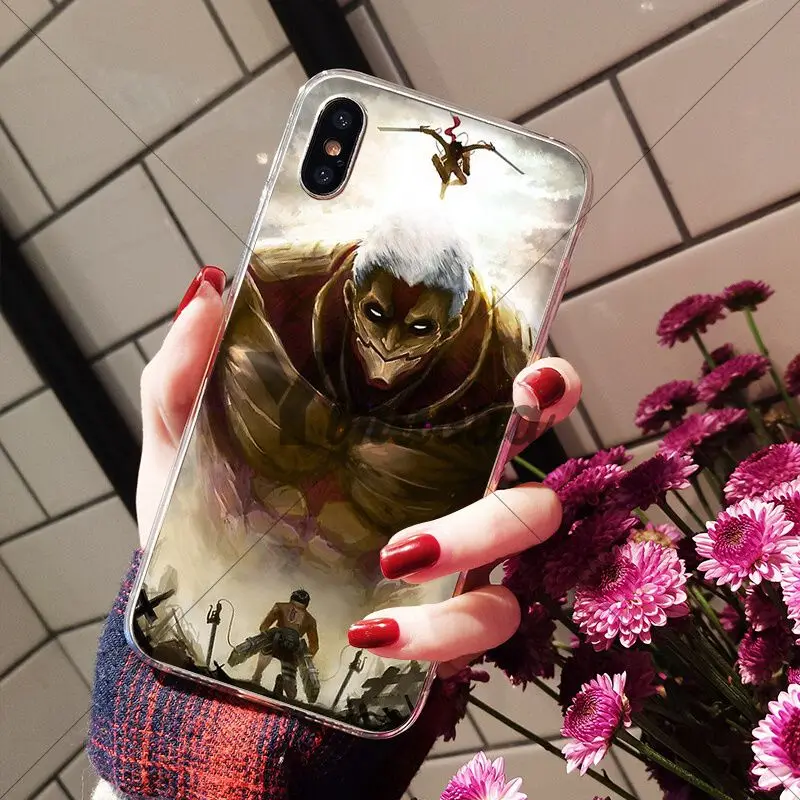 Yinuoda атака на Титанов Mikasa прозрачный мягкий чехол для телефона iPhone X XS MAX 6 6S 7 7plus 8