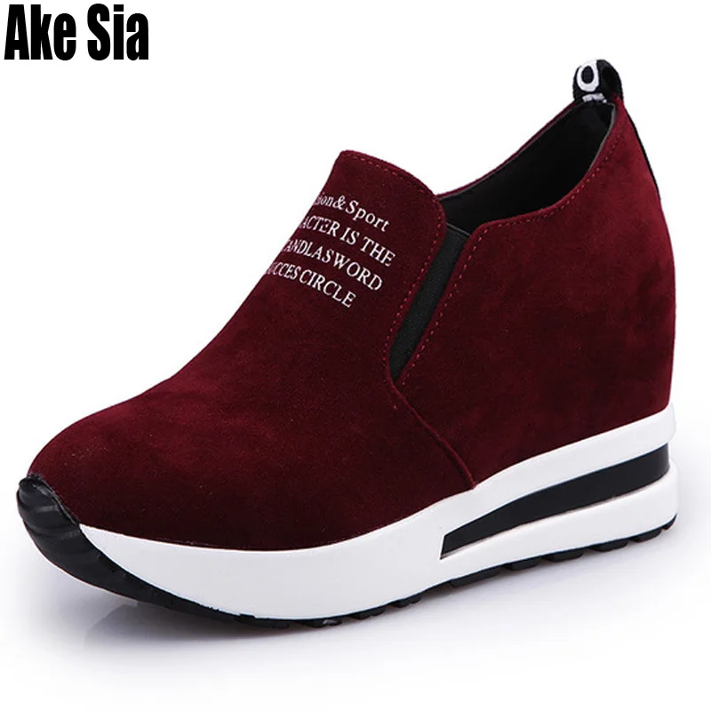 Женские модные мокасины на скрытой танкетке повседневные лоферы увеличивающие