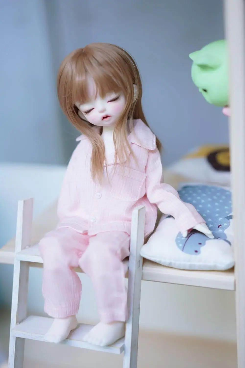 1/6 BJD SD Пижама кукла набор розового синего цвета для реальная Одежда кукол |