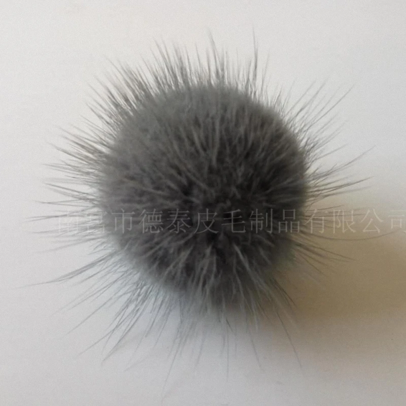 5 шт./лот оптовая цена 100% натуральный мех норки мяч DIY 4 см из натуральной меховым