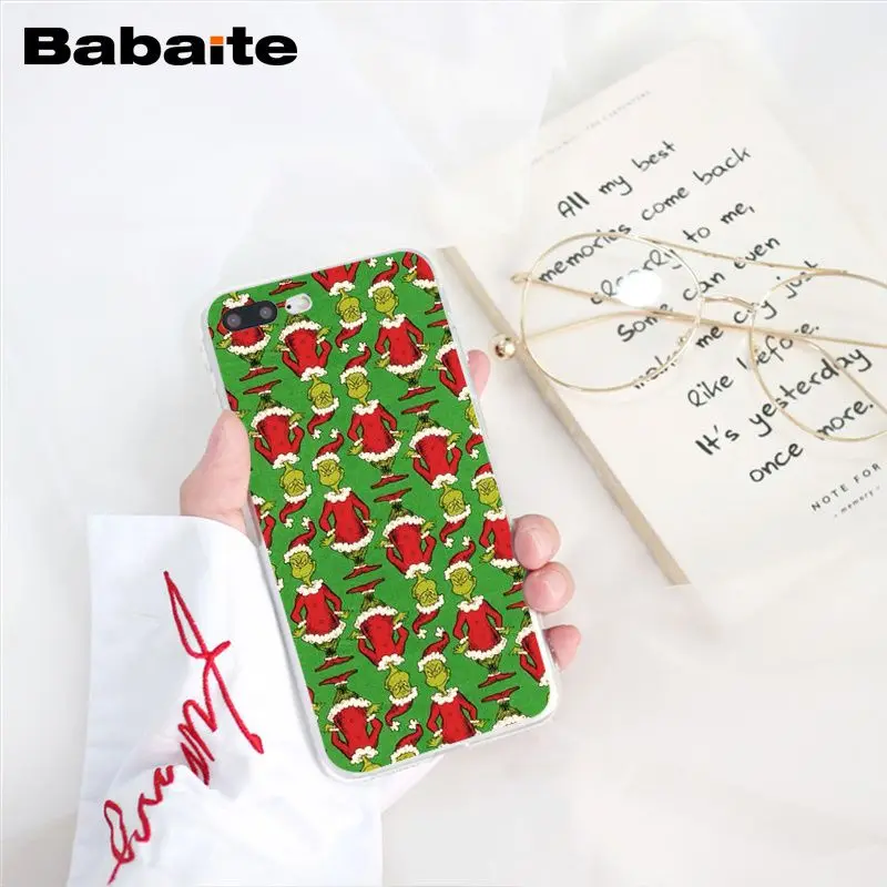 A6 Babaite How the Green ofMonster Grinch палантин чехол для телефона с рождественским рисунком для iphone 11 Pro 11Pro Max X XS MAX 6 6S 7 8Plus 5 5S XR - Цвет: A6