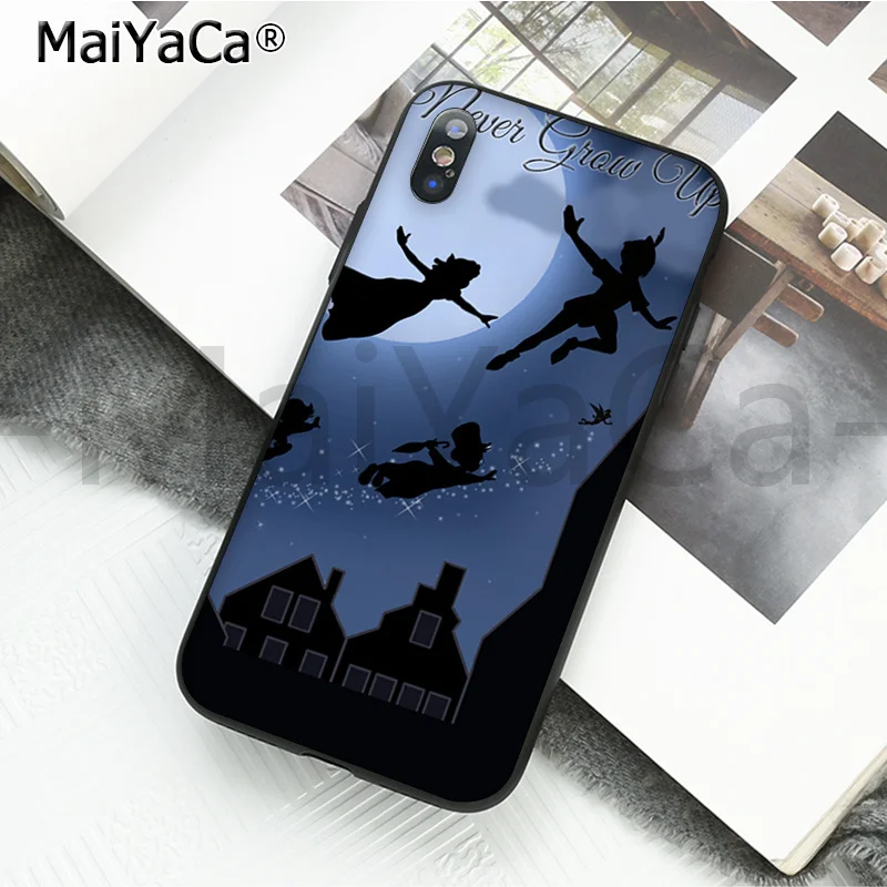 MaiYaCa Забавный чехол для телефона, чехол Питер Пэн, Венди, Тинкербелл, Динь-Динь, для Apple iphone 11 pro 8 7 66S Plus X XS MAX 5S SE XR