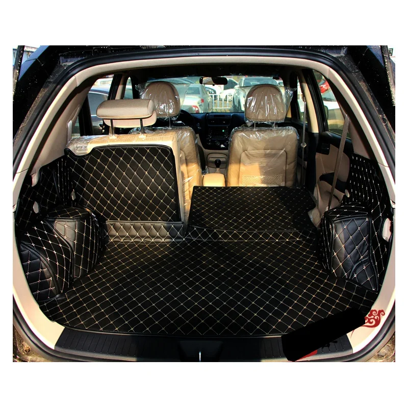 Волокна кожи багажник автомобиля коврик для kia sportage 2005 2006 2007 2008 2009 2010 2nd generation автомобильные аксессуары