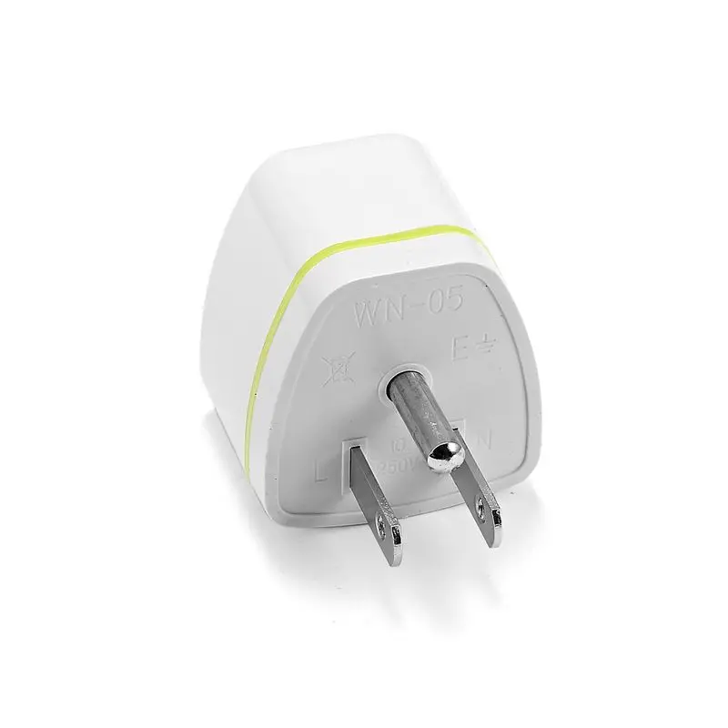 Универсальный переходник с американской вилкой 3 контактный дорожный адаптер