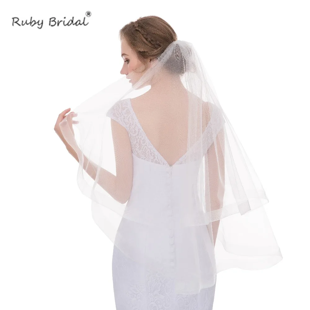 Рубиновая свадебная фата высокого качества 1 5 м специальный дизайн кромка ленты