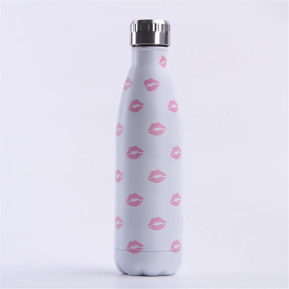 Творческий Милая бутылка для воды BPA бесплатно Нержавеющая сталь пива Чай Кофе