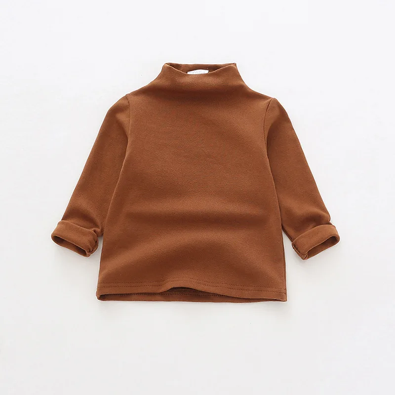 

1-6Yrs Baby Girls Cute Basic Candy Color Tops Autumn Toddler Kids Long Sleeves Cotton Baby Blouses Warm Shirt Children Clothing