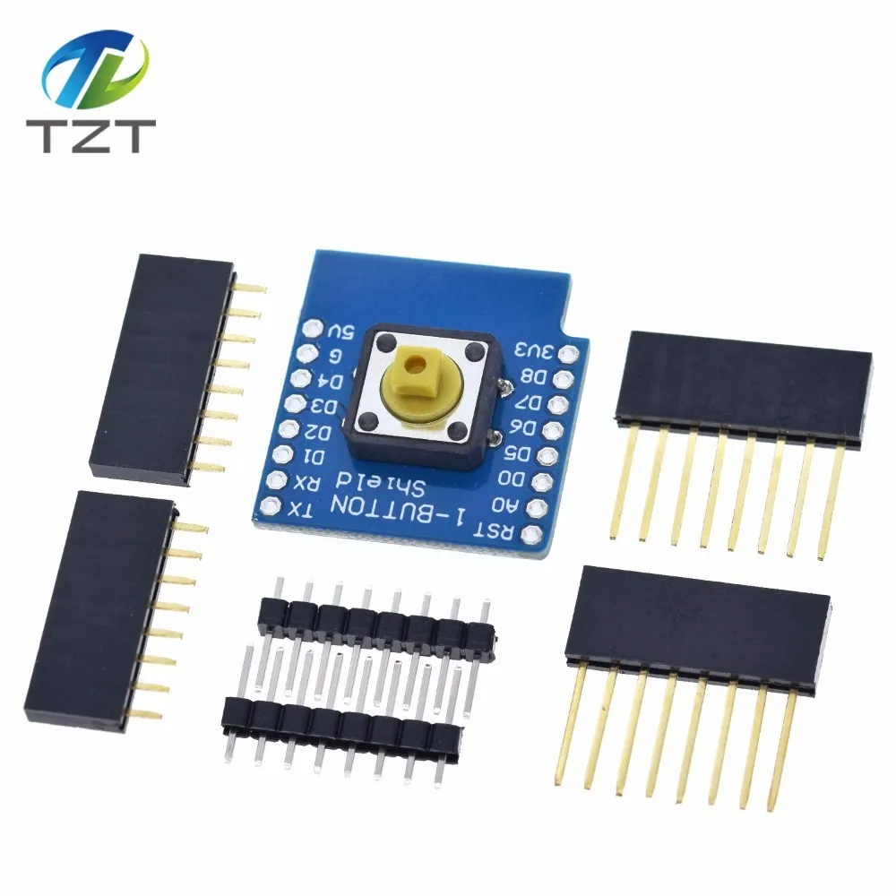 Esp8266 D1 Mini Pro Wifi макетная плата Nodeu Ws2812 Rgb Dht11 Dht22 Am2302 реле Ds18b20 Bmp180 мотор для Wemos Diy Kit - Цвет: Button