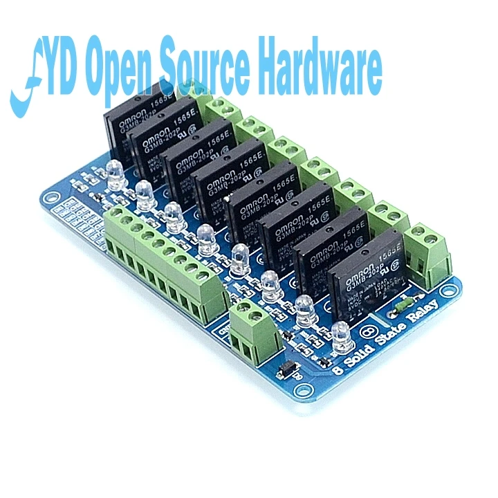 1 шт. 8-канальный релейный модуль с предохранителем 250 В 2 А | Электронные