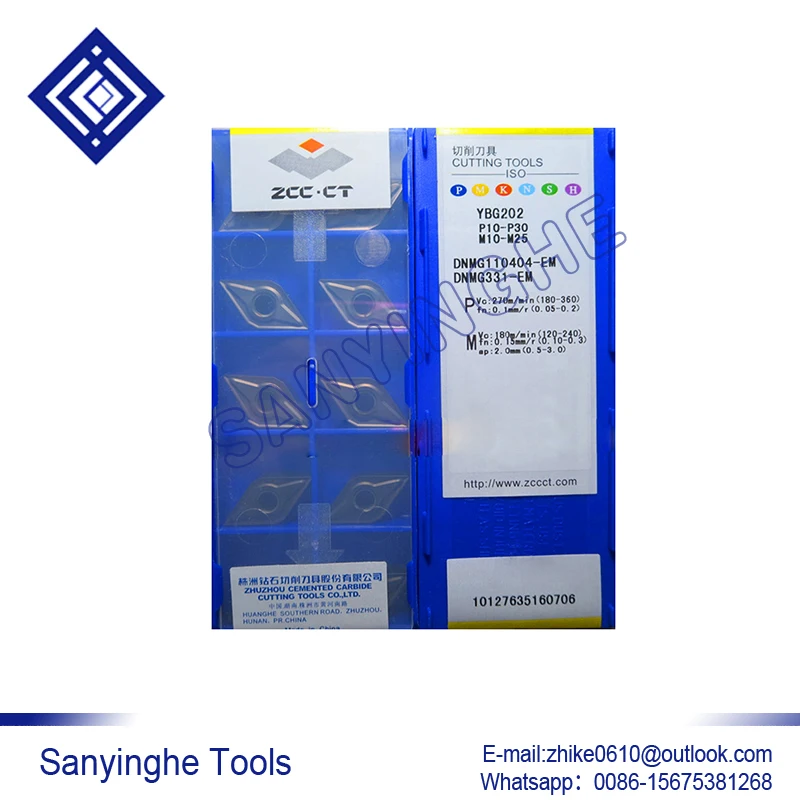 

10 шт./лот YBG202 DNMG110404-EM карбидные Токарные Вставки cnc