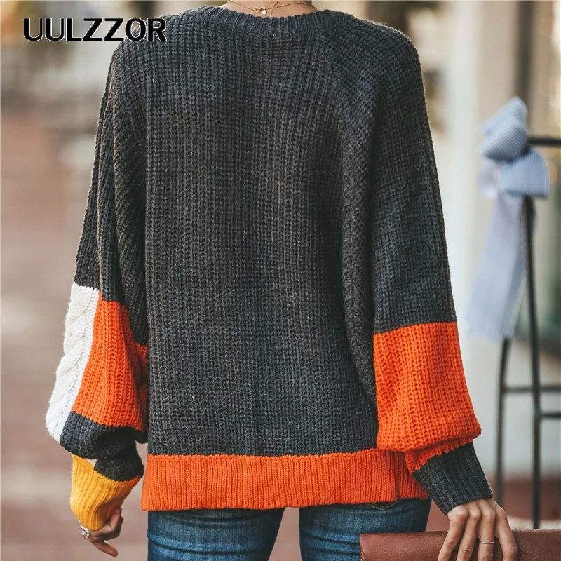 UULZZOR Winter Pull Sweaters Women 2019 Fashion Loose Jumpers Korean Pullovers Knitting Thick Christmas Sweater | Женская одежда