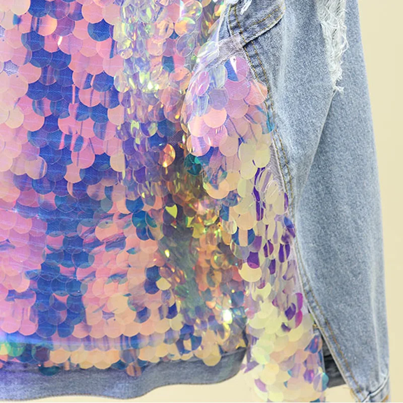 Женская джинсовая куртка Новое поступление 2019 весенние свободные джинсовые