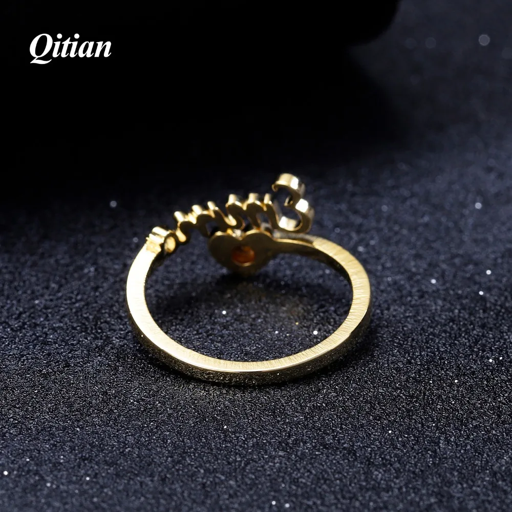 Кольца с именем для женщин персонализированные ювелирные украшения из