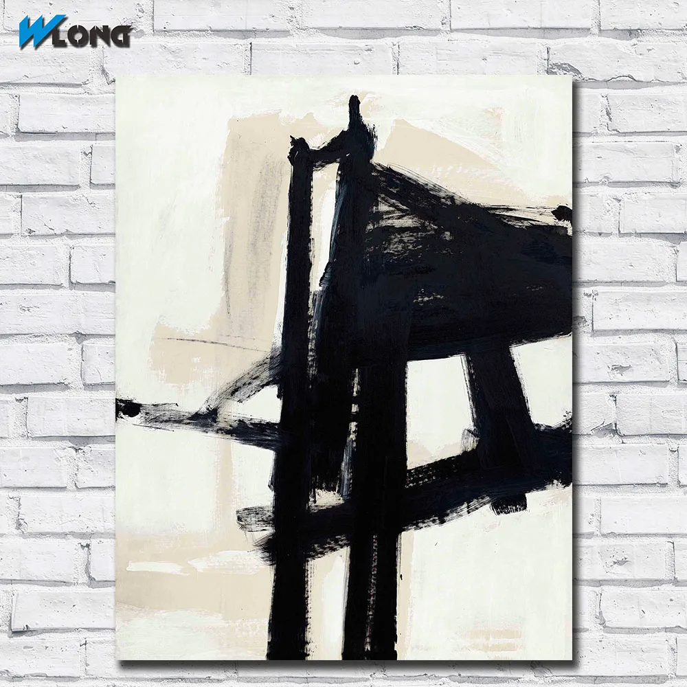 Большой размер картина маслом Franz_kline_light_mechanic стены искусства картины на холсте для гостиной и спальни без рамок WLONG