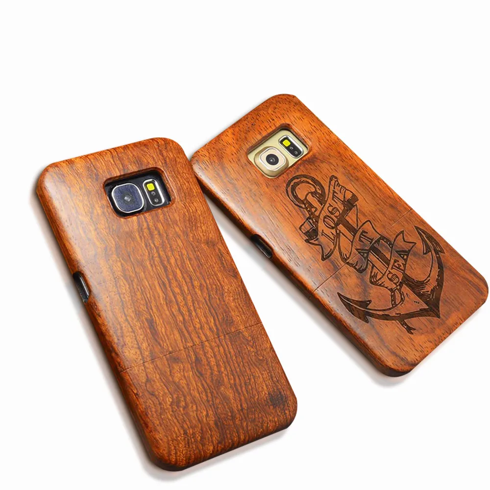 Природа деревянный ящик для iPhone X, 8, 7, 6, 6s Plus SE 5 5S samsung Galaxy S6 S7 край S8 S9 Plus Примечание 7 5 4 3 в стиле «Ретро» с фигурной деревянной крышкой