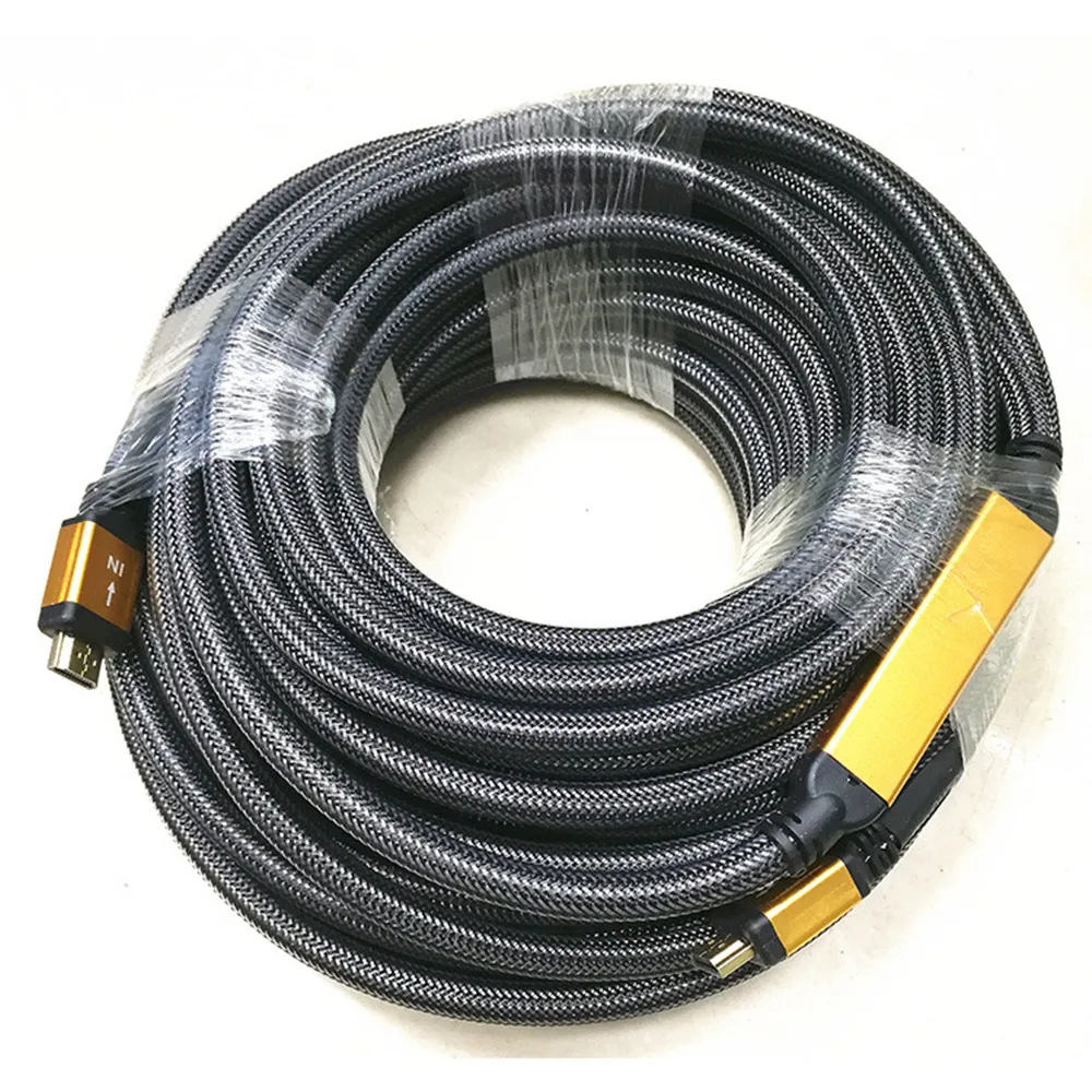 HDMI 1 4 V кабель 25M/30M/50M 33ft с сеткой и металлической оболочкой тройной экранированный