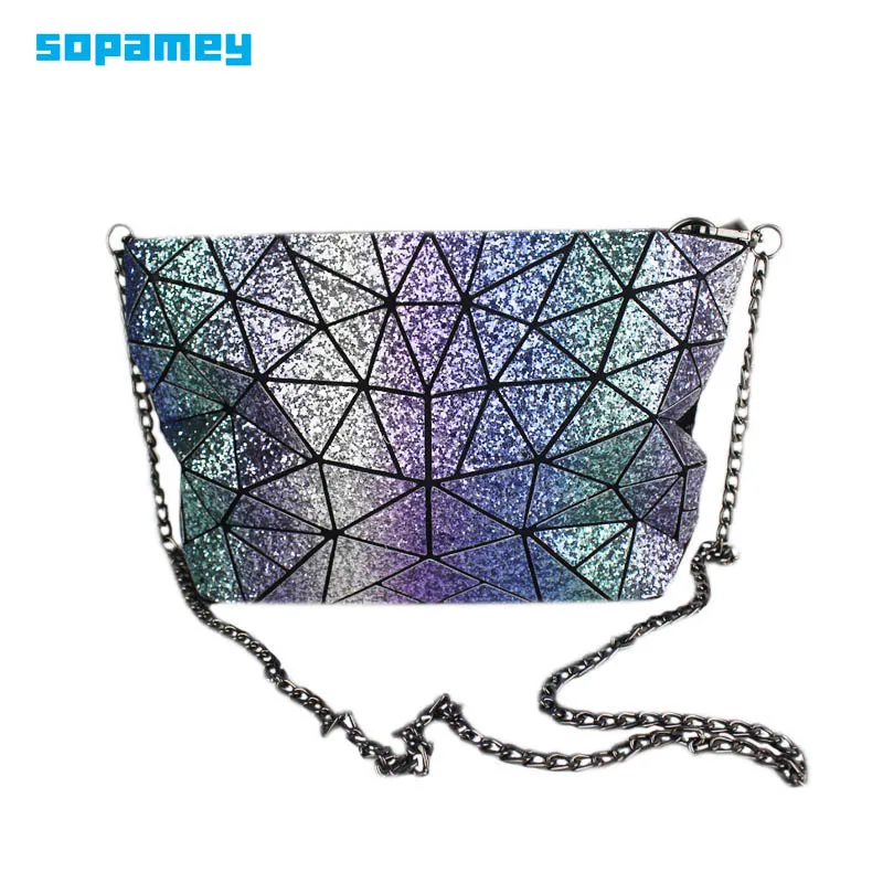 

Новинка 2021, сумка на цепочке, сумки, женская сумка через плечо, блестящий клатч с геометрическим рисунком, вечерние сумочки в клетку, сумки