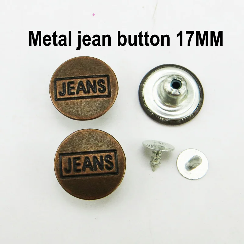 50 шт. металлические круглые пуговицы для джинсов 17 мм|metal jeans buttons|jeans buttonbrand buttons |