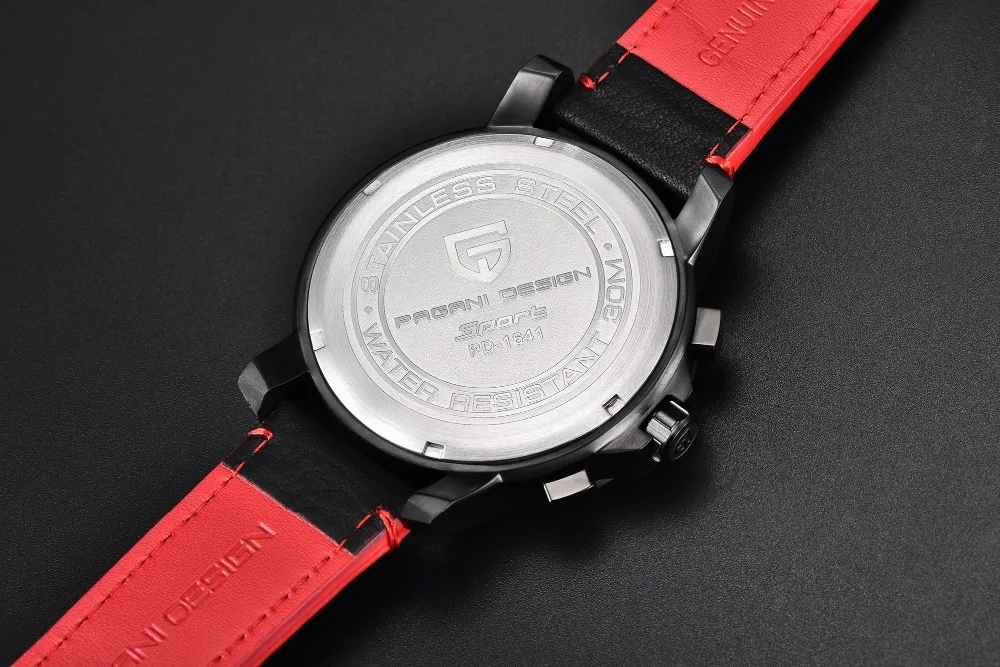 Orologio uomo PAGANI дизайнерские модные роскошные Брендовые спортивные мужские кварцевые часы Уникальный светящийся Циферблат Водонепроницаемые мужские часы плюс коробка
