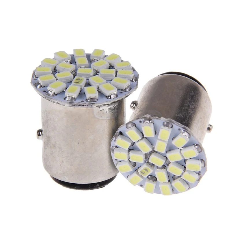 Pro 10 шт./упак. белый 22 SMD 1157 BAY15D светодиодный светильник задний фонарь стоп сигнал