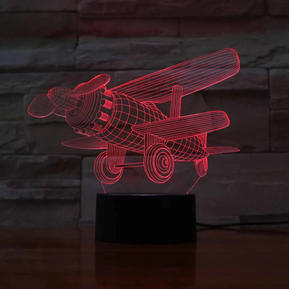 Настольная лампа боец светодиодный 3d светильник 7 цветов меняющий цвет|Ночники| |