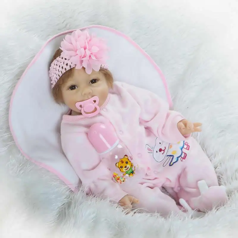 22 ''силиконовые Reborn Куклы реалистичные куклы детские вещи игрушки Boneca на день
