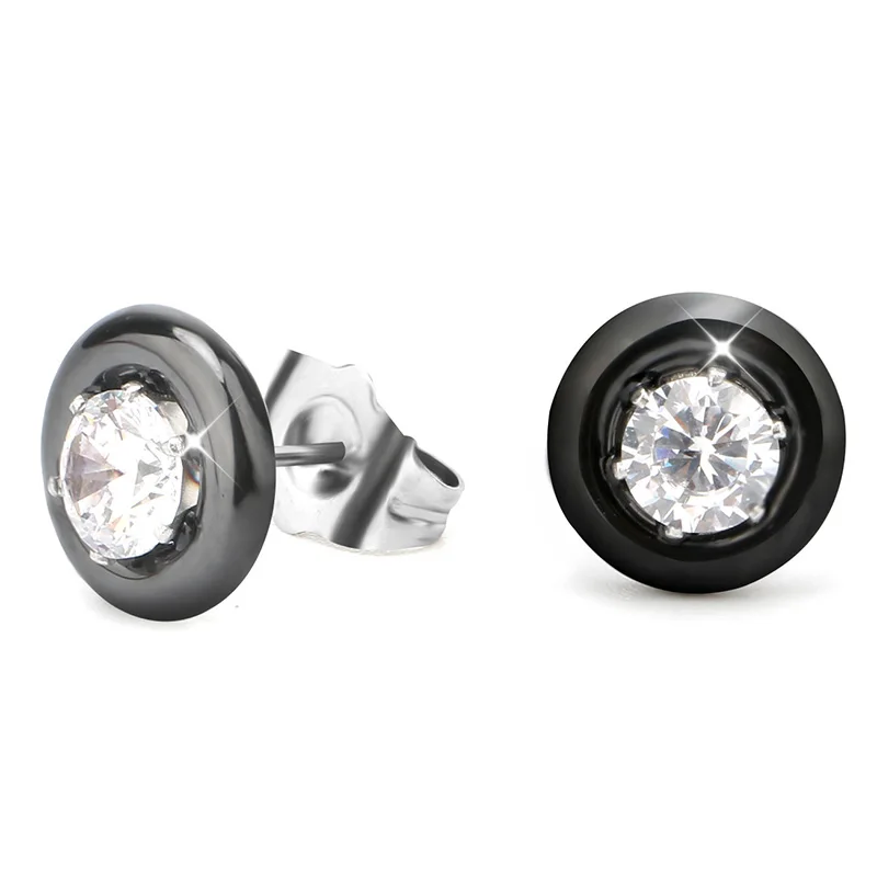 Женские U образные серьги гвоздики с кристаллами ювелирные изделия для женщин из