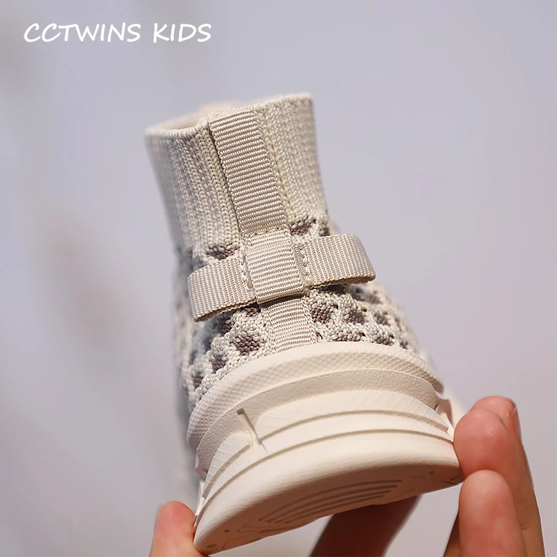 CCTWINS/детская обувь; коллекция года; сезон осень; модные высокие носки для девочек; обувь для мальчиков; спортивные кроссовки для бега; Детские повседневные кроссовки; FH2474