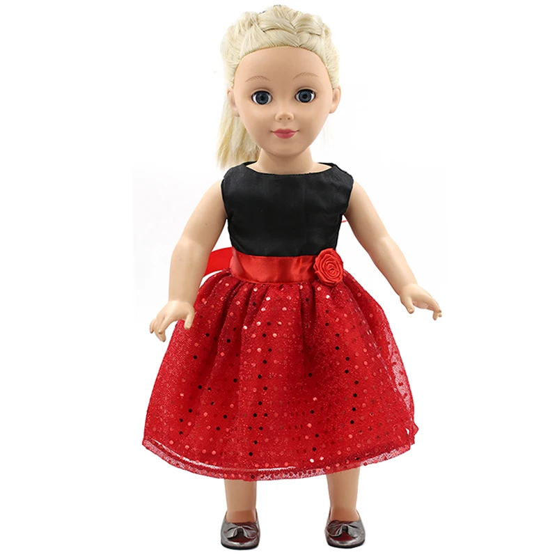 Разноцветная одежда ручной работы с принтом для 18 дюймовых кукол аксессуары 15