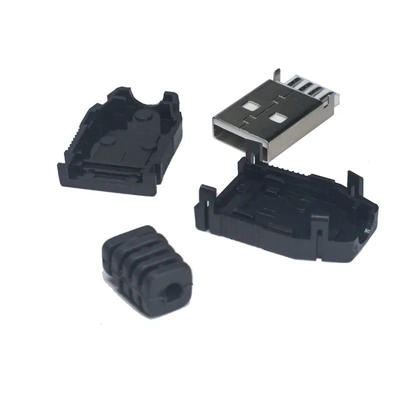 10 шт./лот USB коннекторы с пряжкой папа микро Коннектор пластиковым корпусом