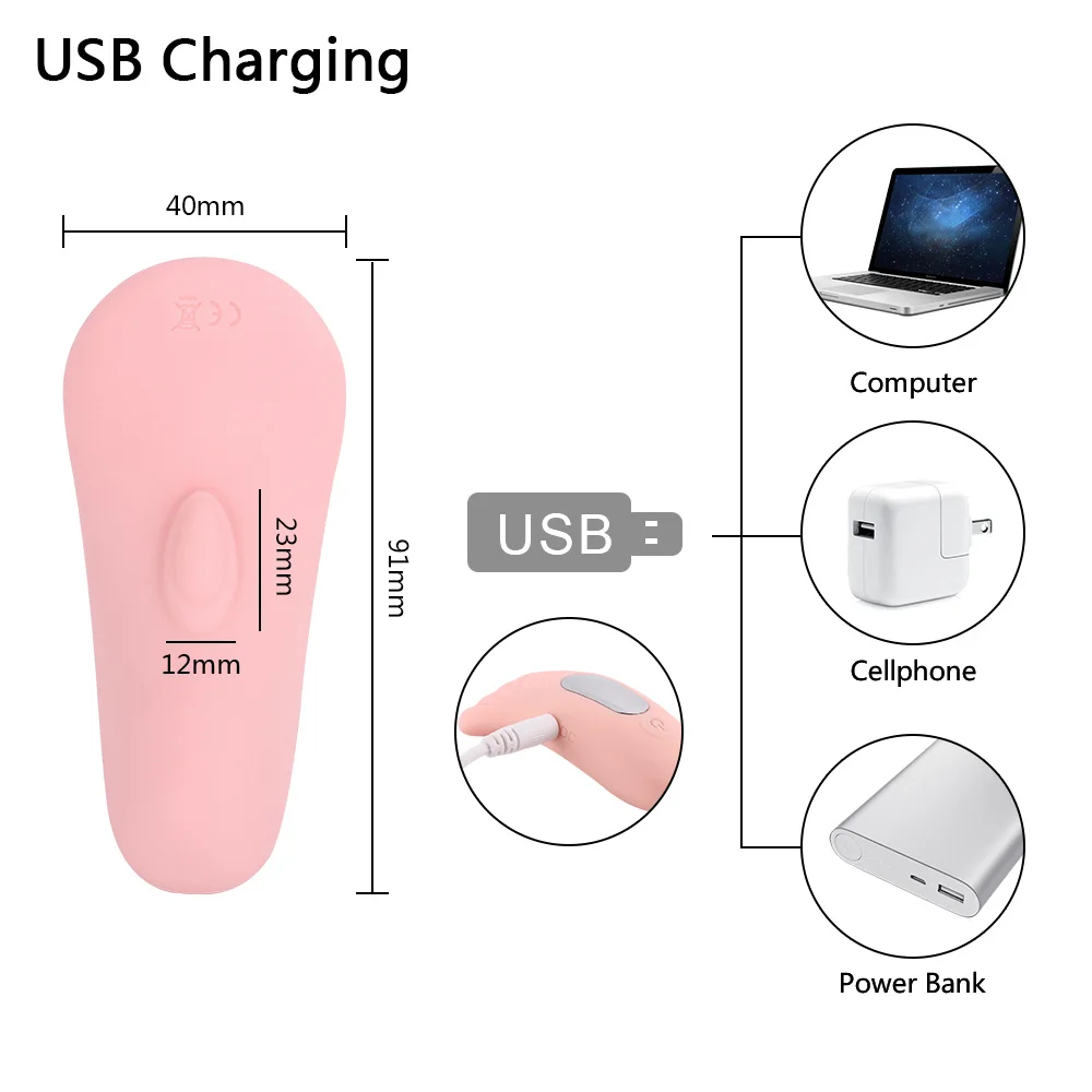 Беспроводной Вибратор GUIMI для женщин Стимулятор клитора Невидимые трусики