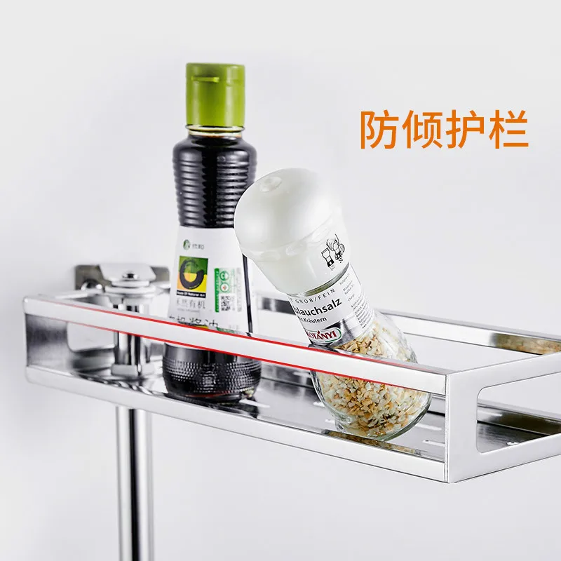 Угловая стойка из нержавеющей стали 304 кухонная для хранения приправ настенная