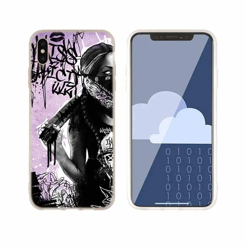 as the picture 08 Чехол для телефона s, силиконовый мягкий чехол для iPhone 11 Pro X XS Max XR 6 6S 7 8 Plus 5 4S SE, сексуальный чехол с татуировкой для девушек, классный чехол Xi - Цвет: as the picture 08
