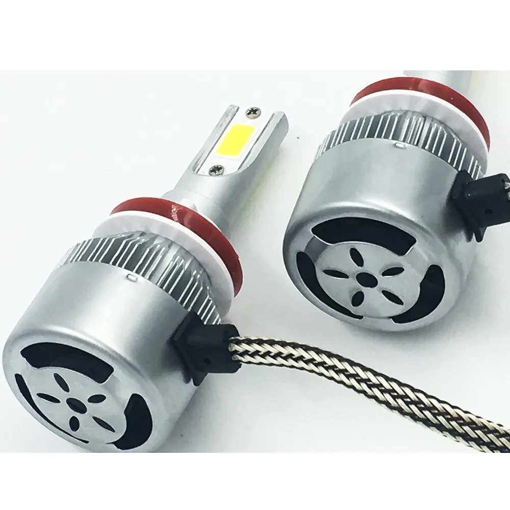 2X Бесплатная доставка самый дешевый набор автомобильных ламп C6 H11 72 Вт 7600LM