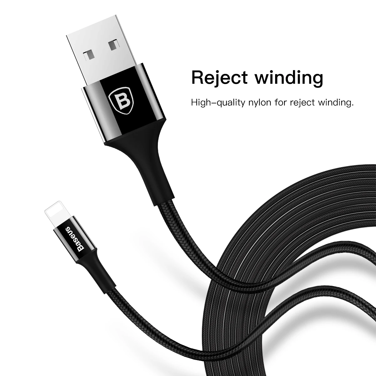 Светодиодный светильник Baseus USB кабель для iPhone Xs, Xr, XS, Max, X 8, 7, 6, 6 S, iPad, кабель для быстрой синхронизации данных, зарядное устройство, провод, адаптер