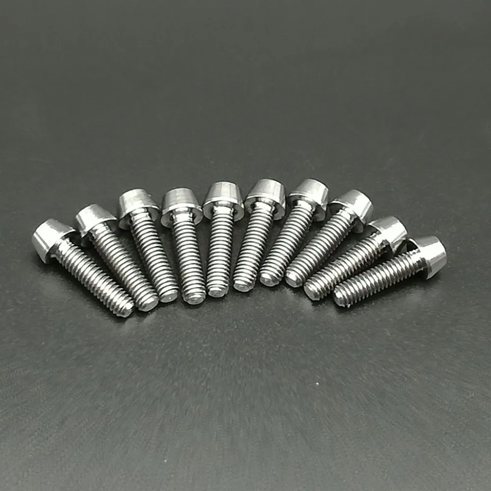 

Титановый титановый болт m4x15 мм, коническая головка, 4 шт./10 шт.