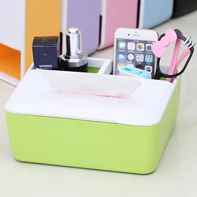 

BF040 Multifunctional tissue box multi use desktop storage box 22.3*19*9cm