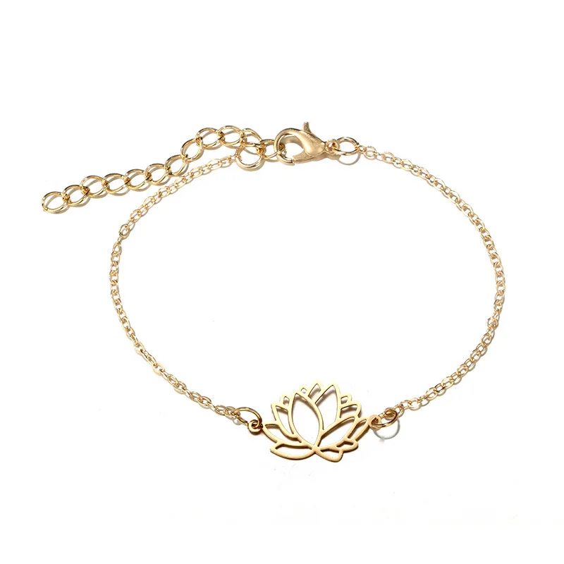 Европейский плетеный браслет восстанавливающий Путь ветра лотос с вырезами