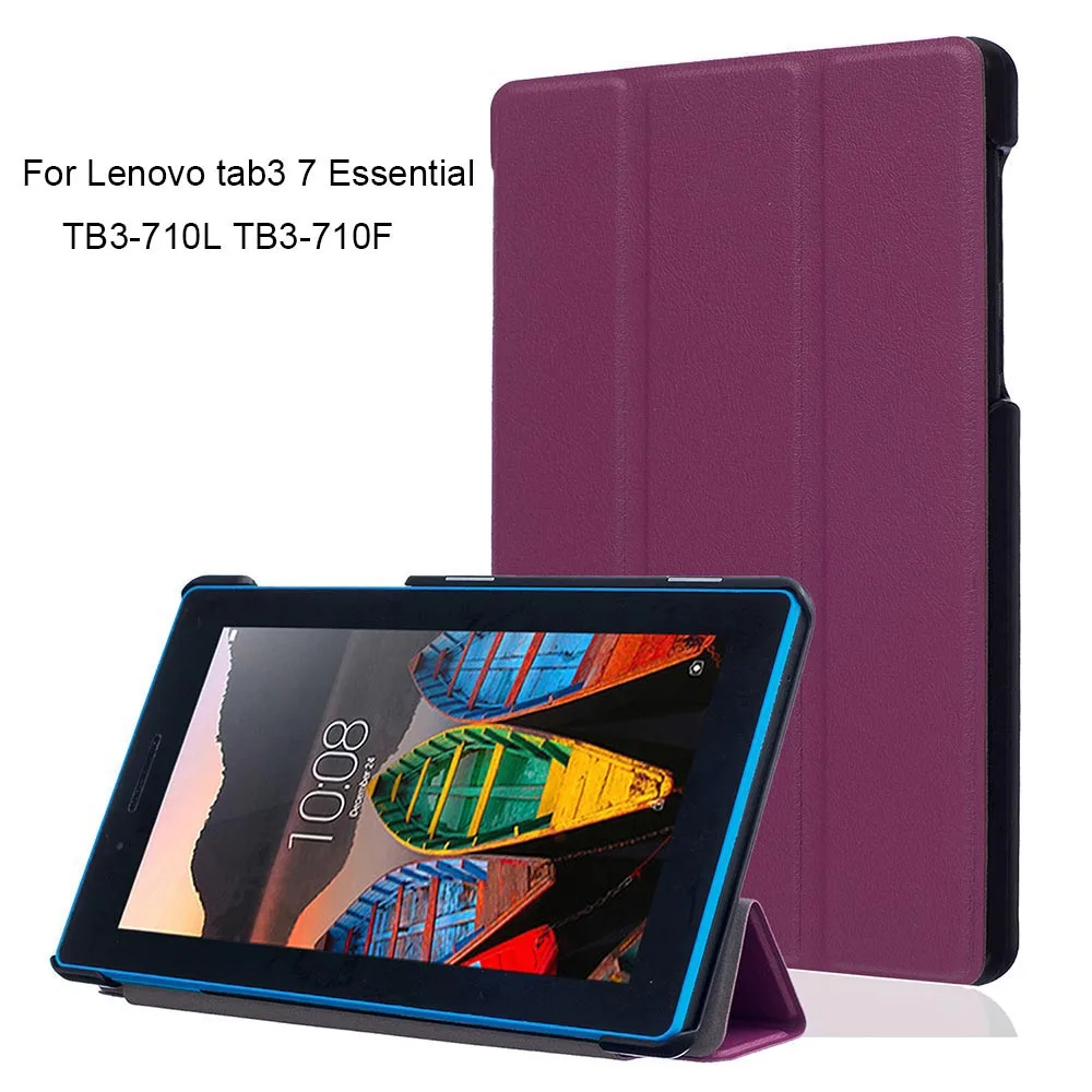 Чехол для планшета Lenovo Tab3 7 Essential PU кожаный чехол Tab 3 TB3-710L TB3-710F ''корпус и